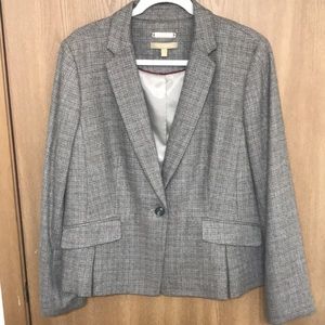 Talbots Italian Woven Blazer Size 14